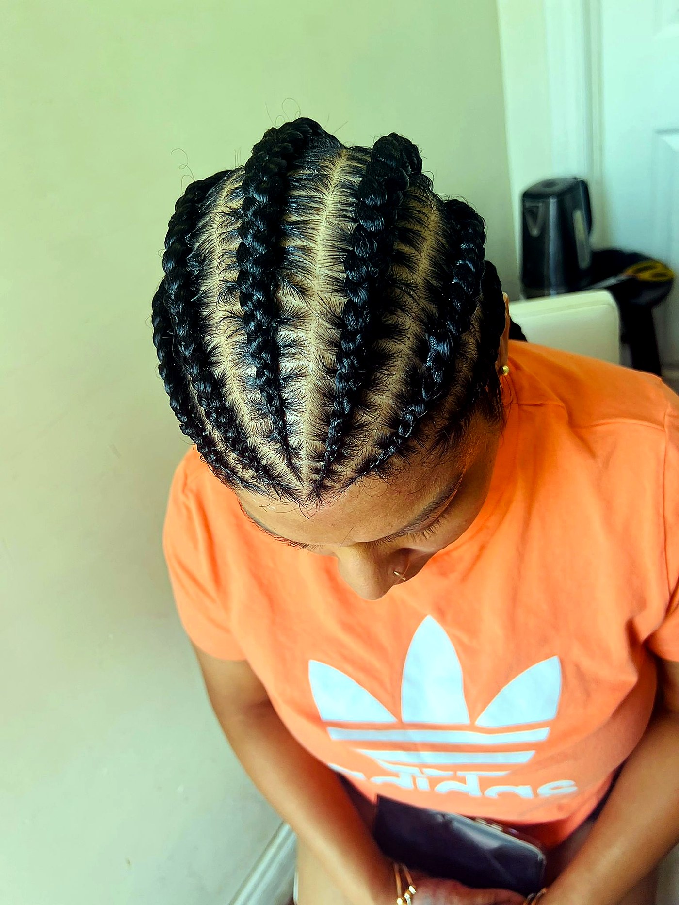 Cornrow braids