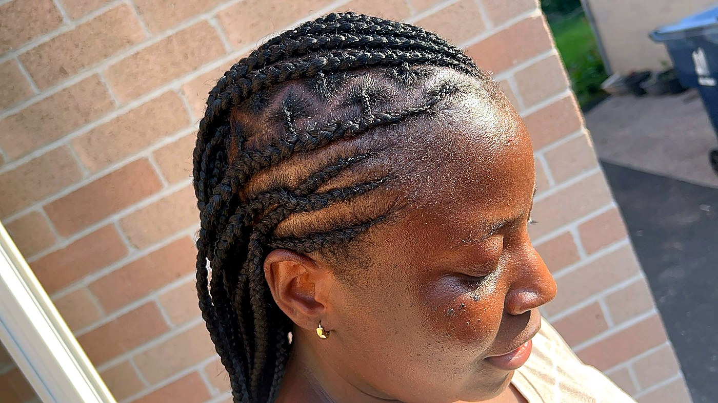 Professional cornrow braiding